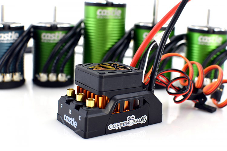 Castle Copperhead 10 ESC, 1406-6900KV Sensored Combo 010-0166-03