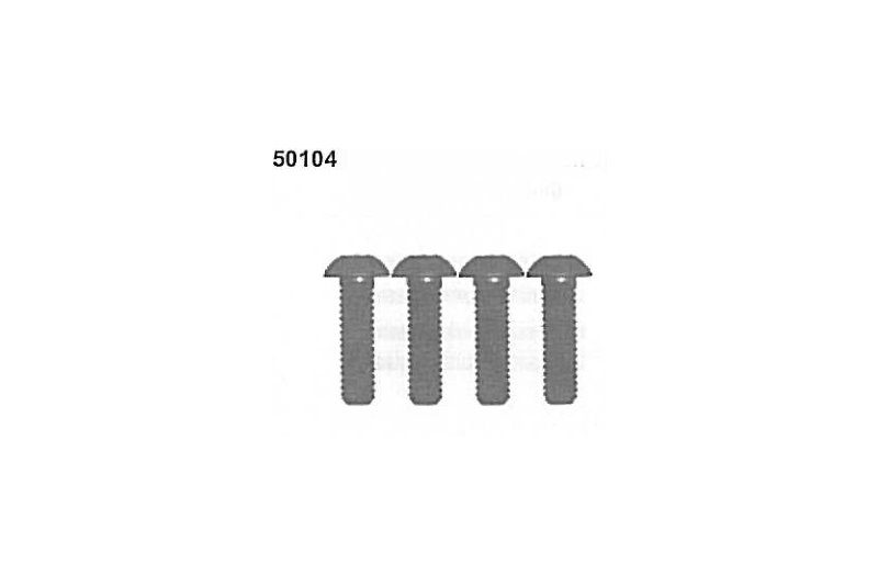 ET 50104 Linsenkopfschrauben M4x25 4 Stück (Pitbull-X)