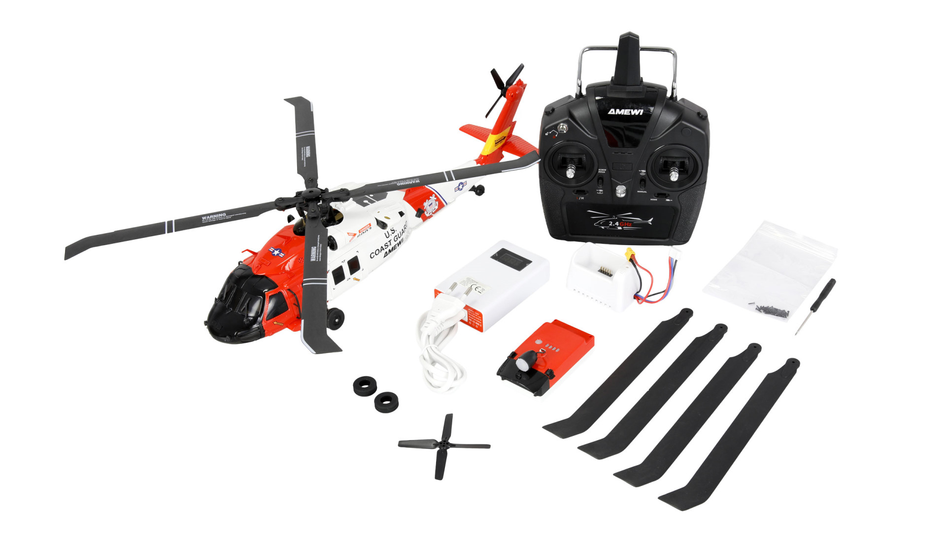 Amewi UH60 Black Hawk Coastguard Helikopter 6G/3D RTF 25366 - Abbildung 10