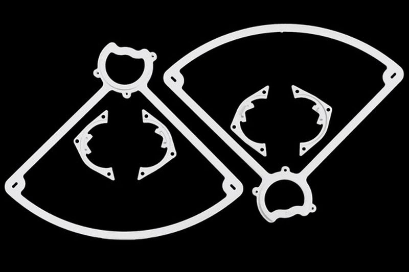RPM Propeller-Guards hinten weiß, färbbar (2) Dromida Vista & Ominus 72101