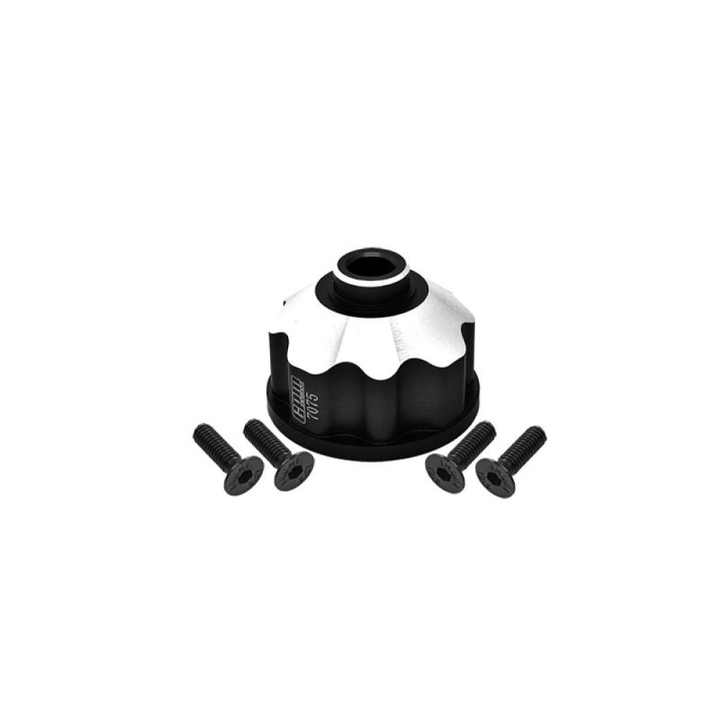 GPM Aluminium Differentialgehäuse v/h/mitte schwarz TRX Maxx, Maxx Slash TXMS011NBK