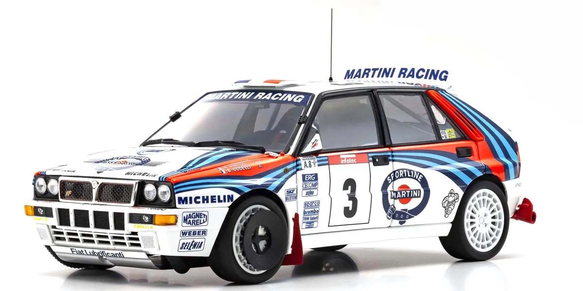 Kyosho 1:18 Lancia Delta HF Integrale Evoluzione Martini 1992 Nr.3 08348H