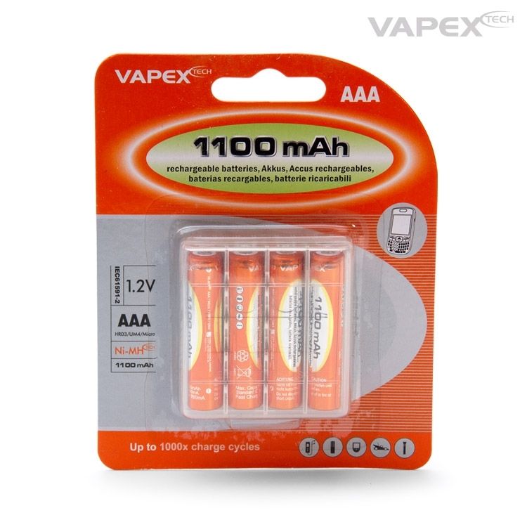 Vapex AAA/R3 NiMH Akku 1,2V 1100mAh 4St. 4VTE1100AAA