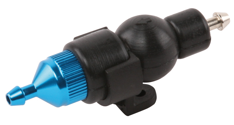R07121B Treibstoffilter mit Pumpventil Blau