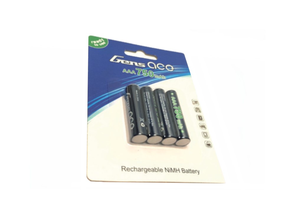 Gens ace Akku R3-AAA Ni-Mh HV 750Mah (4) 44x10mm 60g GE2-0750AAA-UHV