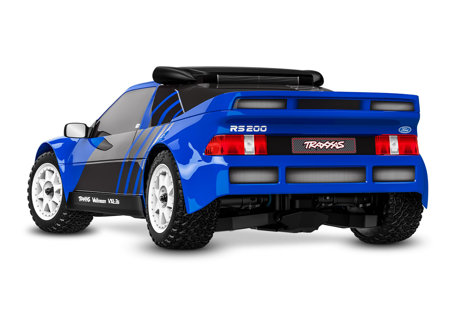 Traxxas Mini Rally Ford RS200 4x4 VXL Brushless RTR Blau mit Lipo/Lader 108046-1 - Abbildung 3