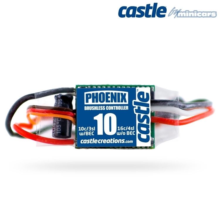 Castle Phoenix 10A, 20V BEC AIR BL ESC * 010-0023-00