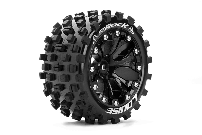 Louise ST-ROCK soft Felge schwarz 1/2 Offset (2) Stadium Truck 2,8 L-T3273SBH