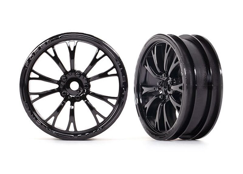 Traxxas Felgen schwarz glänzend vorn (2) 9472