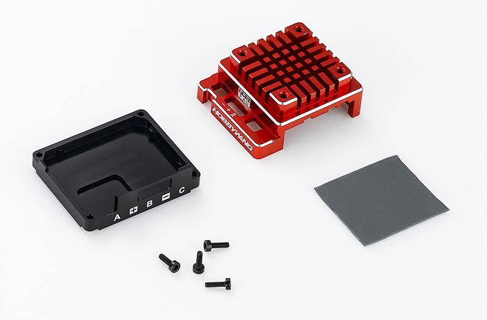 HW30800001 Ersatz Alugehäuse Set für X120A V3.1 Rot