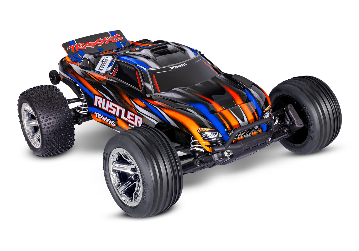 Traxxas Rustler Orange BL-2S 1/10 2WD Brushless Stadium Truck 37354-4