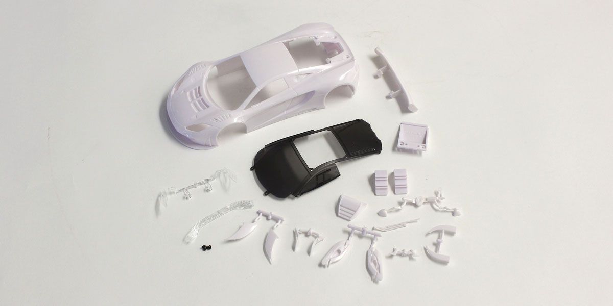 Kyosho Karosserie Mini-Z Mac-Laren 12C GT3 2013 Weiß MZN163