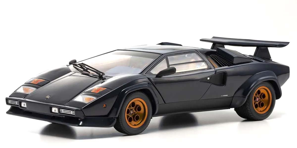 Kyosho 1:18 Lamborghini Countach LP500S Walter Wolf 1982 Dark Blue 08320D