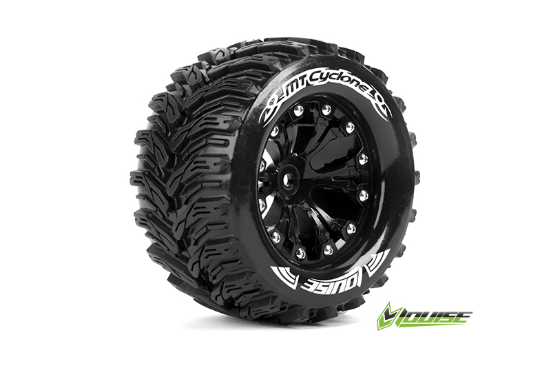 Louise MT-Cyclone soft Felge schwarz 1/2 Offset (2) Monster Truck 2,8 L-T3226SBH