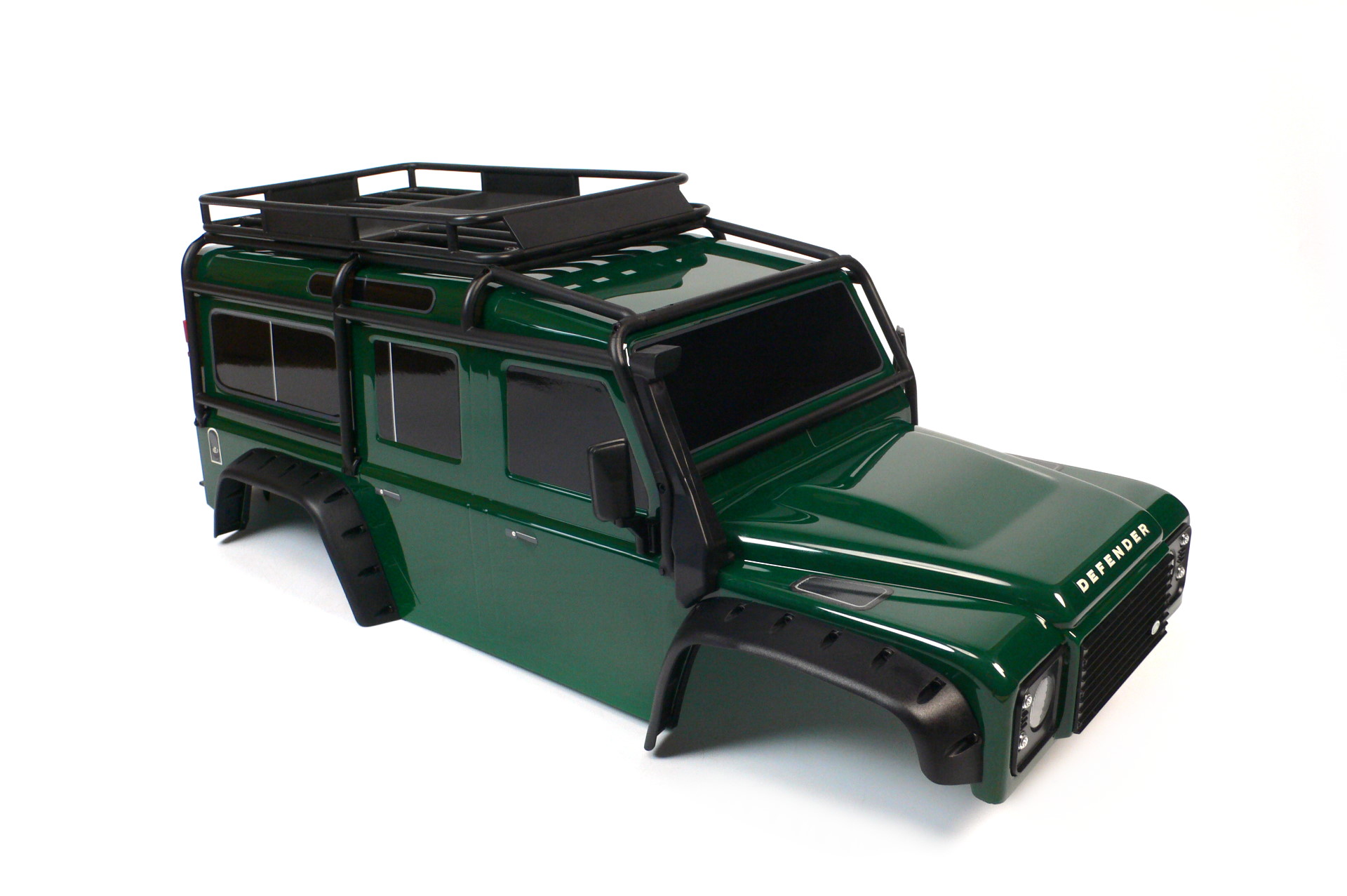 Traxxas TRX-4 Land Rover Defender Karosserie Grün Clipless 1:10