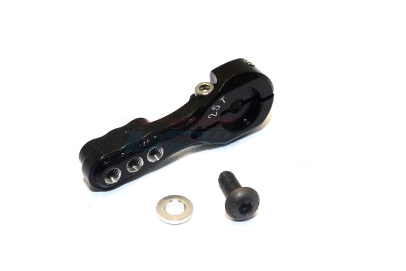 GPM Alu Servohorn 25T 3-Loch schwarz Futaba/Ko/Jr