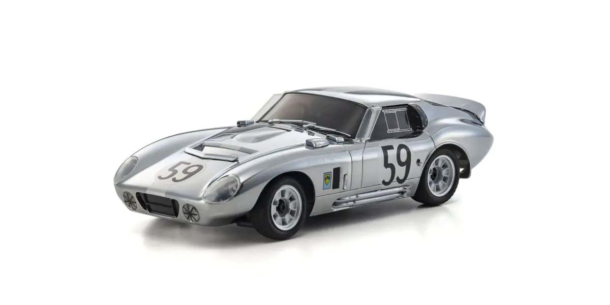 Kyosho First Mini-Z 1:28 Shelby Cobra Daytona Chrome 66611C