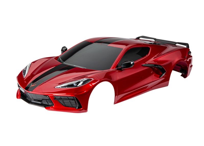 Traxxas Karo Chevy Corvette Stingray rot lackiert inkl Aufkleber 9311R