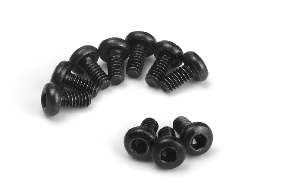 HPI Rundkopfschraube M2x4mm (Innensechskant/10St.) 161180
