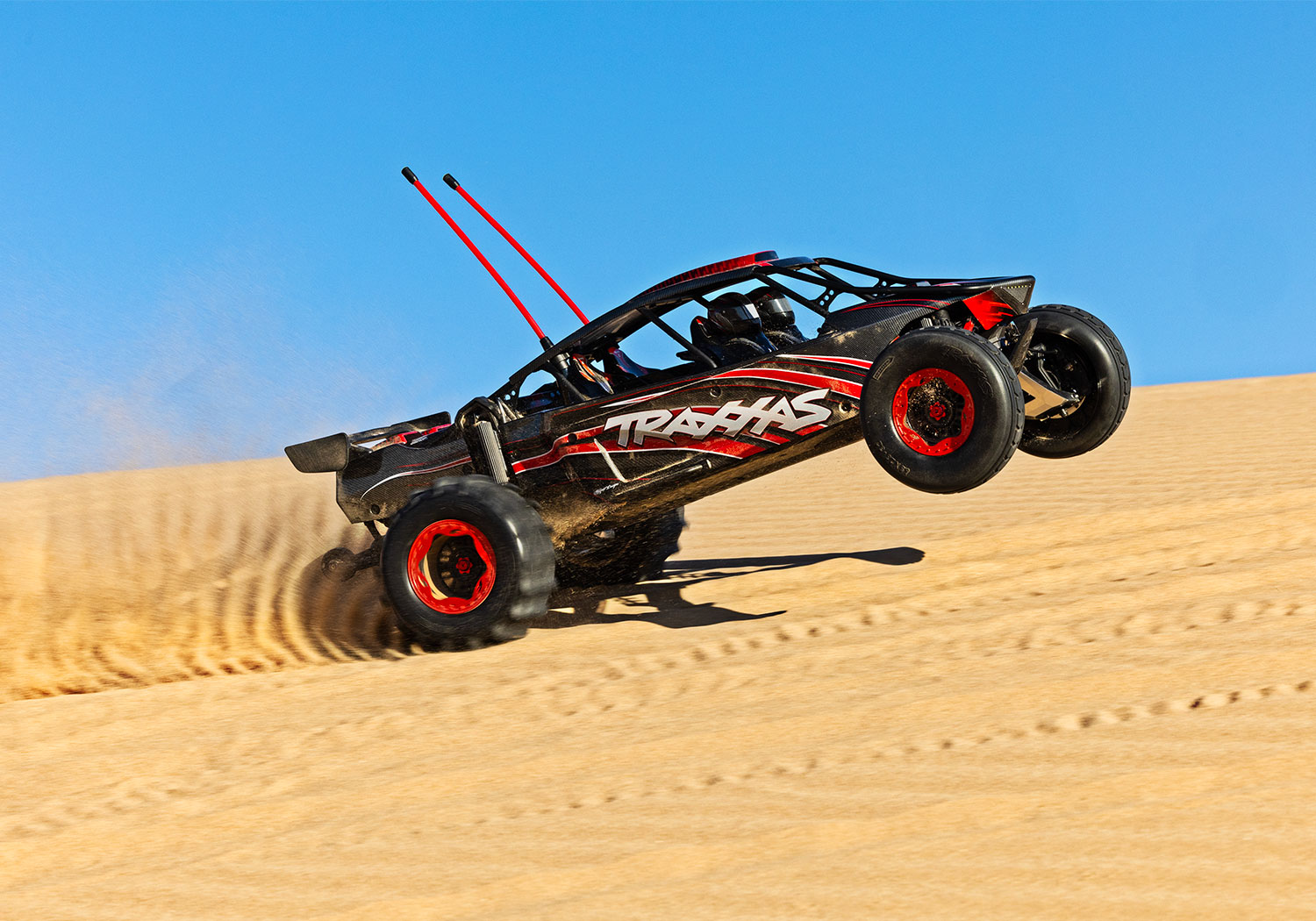 Traxxas FUNCO RWD 8S VXL 1/6 Sand Car Rot RTR Brushless o. Akku & Lader 109076-4