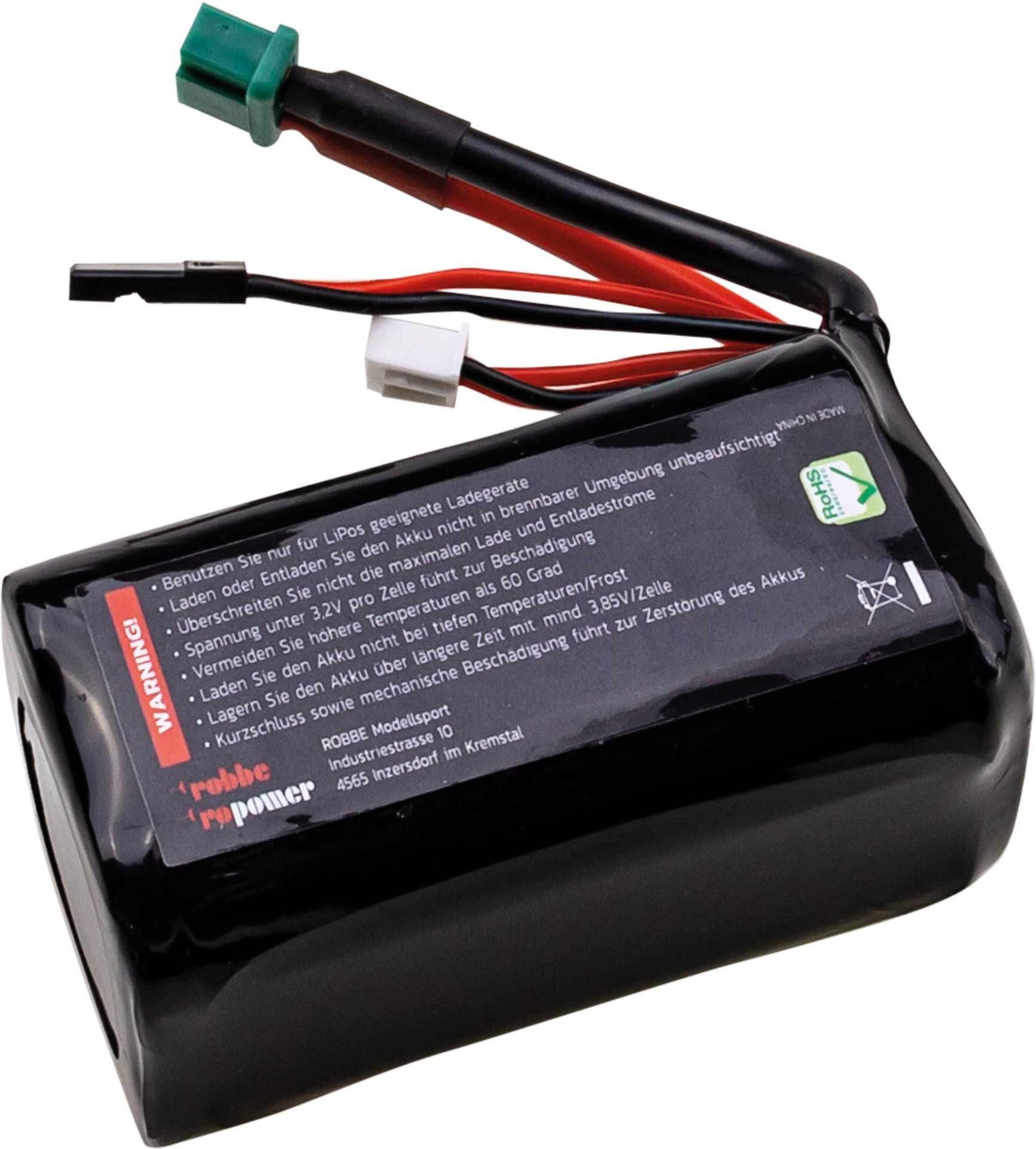 Robbe RO-POWER ULTRA LiIo 5000MAH 7,4V 10C 18650 2S2P square 7418