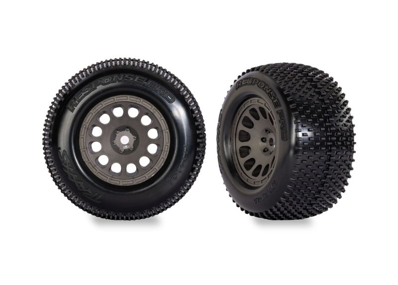 Traxxas Reifen Response Pro auf Felge grau (2) Mini XRT 10774-GRAY