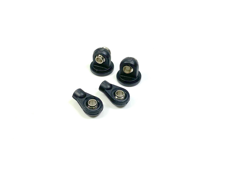 Absima Kugelkopfset f. Standard-Dämpfer 50mm-62mm (2 Paar) 2330050
