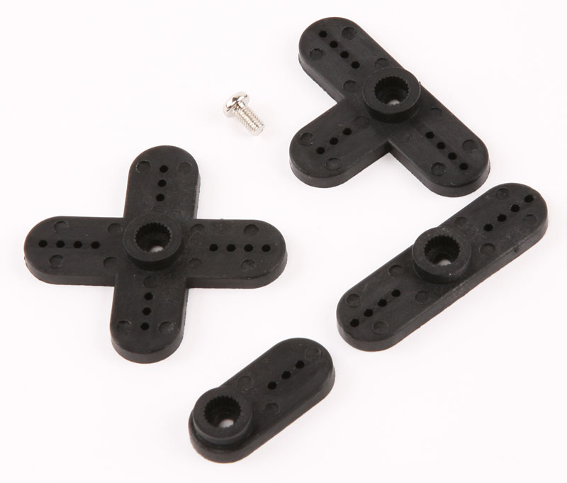 R17009 Servo Horn Set 25T (Futaba, Thundertiger) 5tlg.