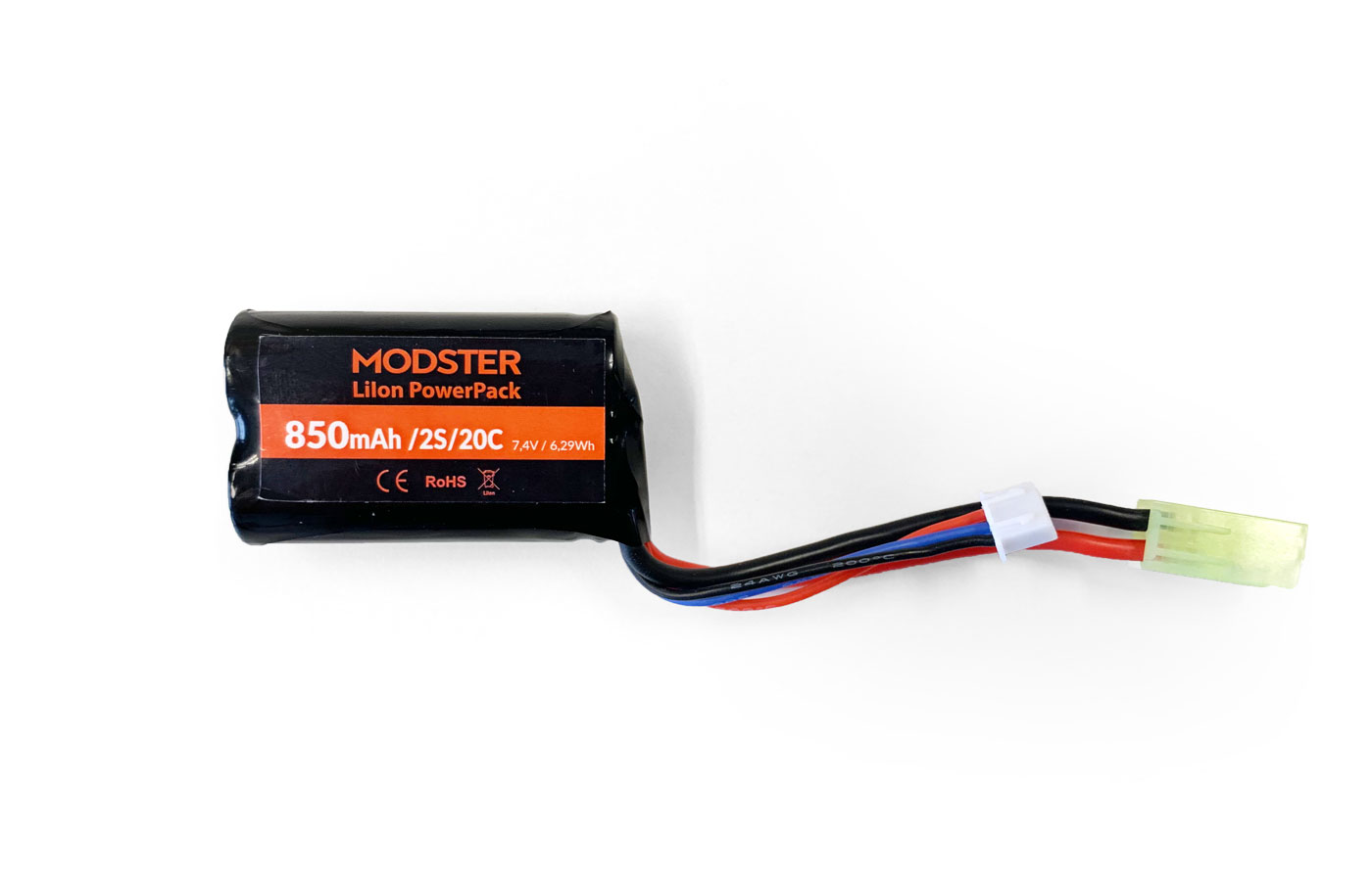 Modster LiIon Akku 2S 7,4V 850 mAh 20C Rookie/XGT MD10819