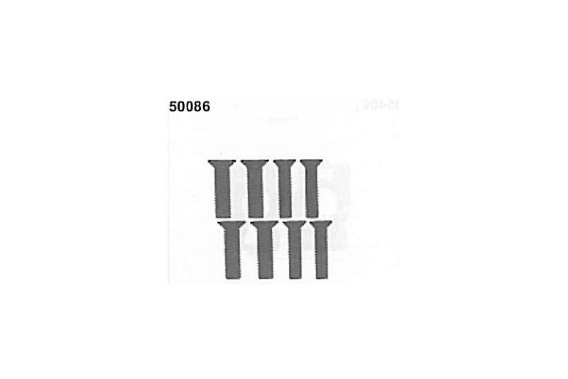ET 50086 Senkkopfschrauben M4x20 8 Stück (Pitbull-X)