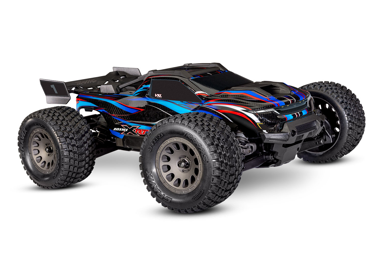 Traxxas MINI-XRT VXL-3S 4x4 1/16 Race Truck Blau mit 2S Akku/Lader 108076-1