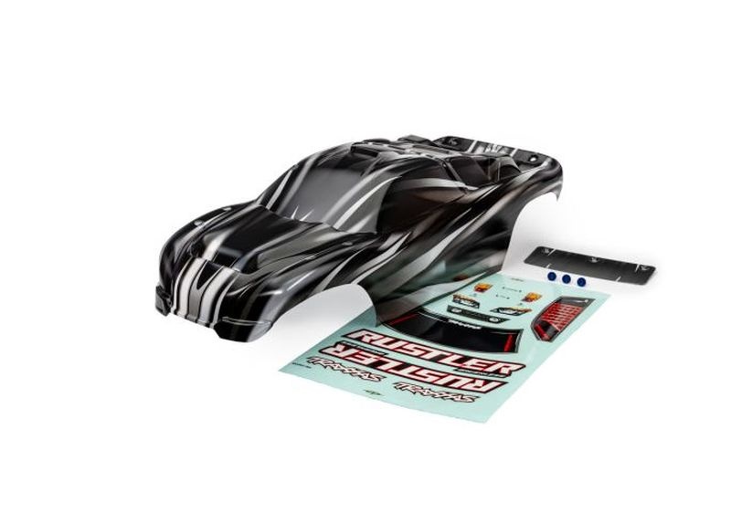 Traxxas Karosserie Rustler Prographix mit Aufkleber (benötigt Hintergrundlackierung) 3721X