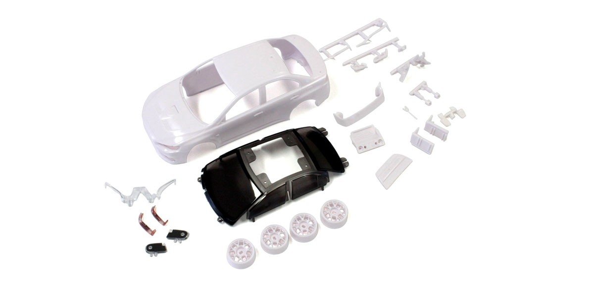 Kyosho KAROSSERIE MINI-Z MITSU LANCER EVO-X + FELGEN 4WD O. L. MZN184