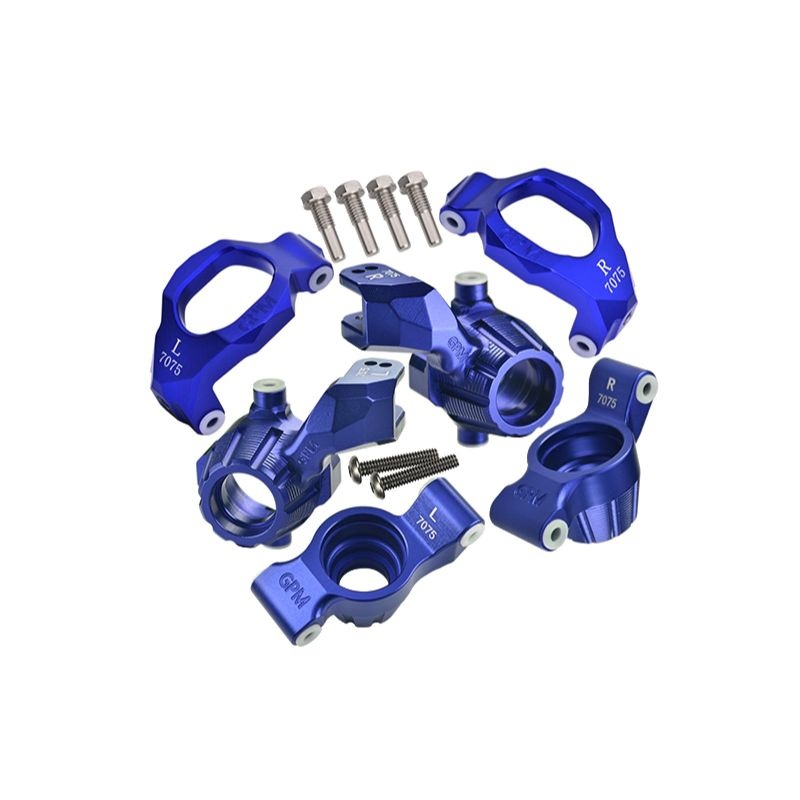 GPM Alu Lenkhebel, C-Träger vo und Rädträger hi +KT blau TRX Maxx, Maxx Slash TXMS192122NB