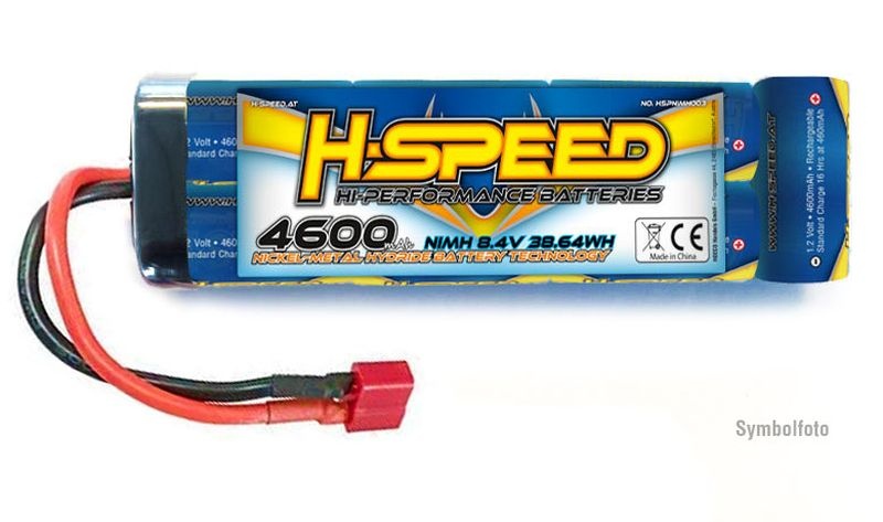 H-SPEED 4600mAh 8.4V Stick NimH Akku Deans HSPNIMH003