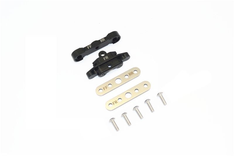 GPM Alu Querlenkerhalter unten vorne schwarz Traxxas MAXX