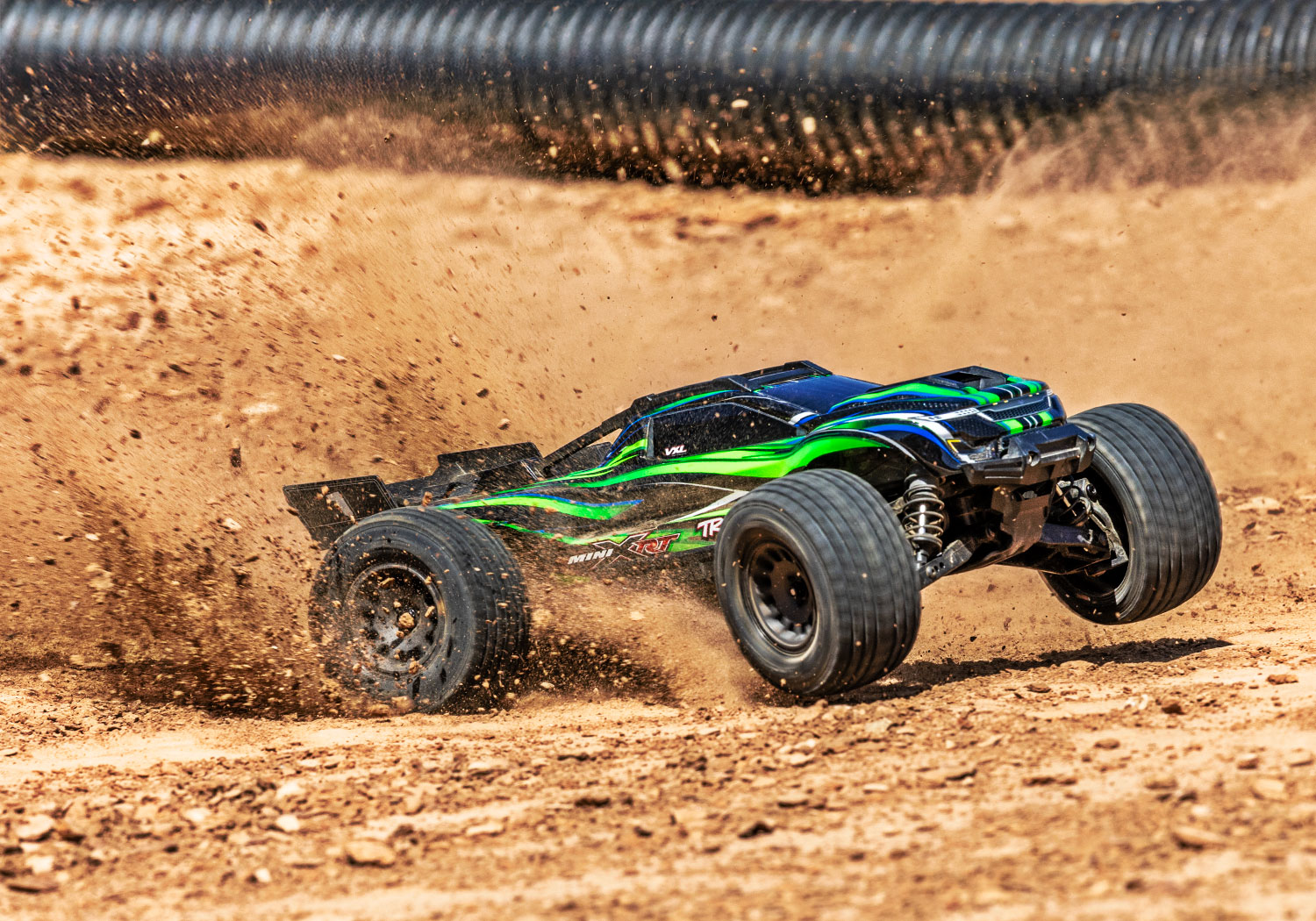 Traxxas MINI-XRT VXL-3S 4x4 1/16 Race Truck Grün mit 2S Akku/Lader 108076-1