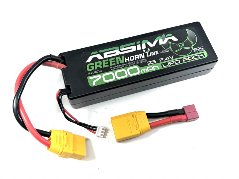 Absima Greenhorn Vol.2 LiPo Akku 2S 7,4V 50C 7000mAh HC (XT90/T-Plug) 4140019