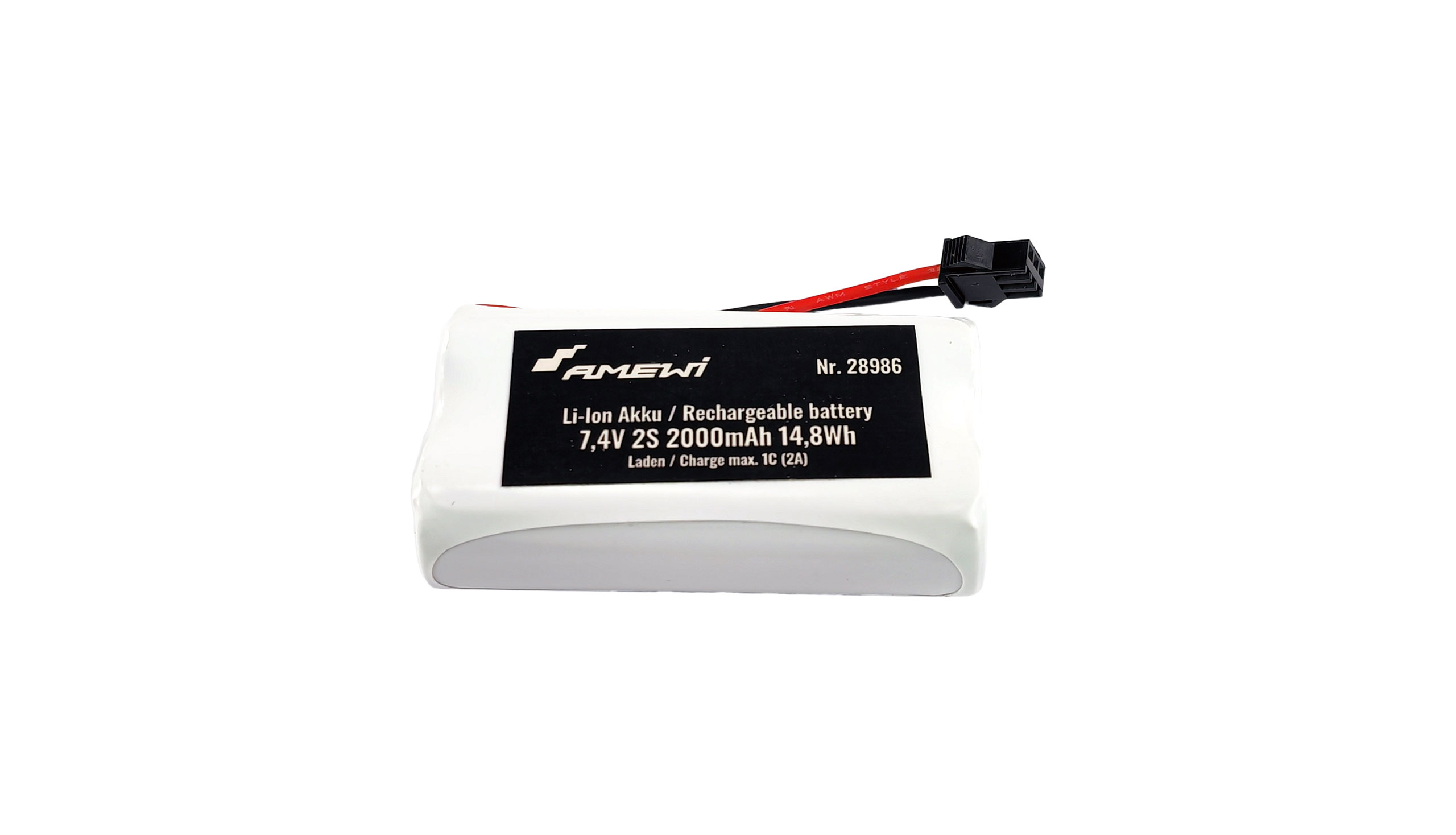 Amewi Li-Ion Akku 2S 7,4V 2000mAh HBX 3-Pin 28986