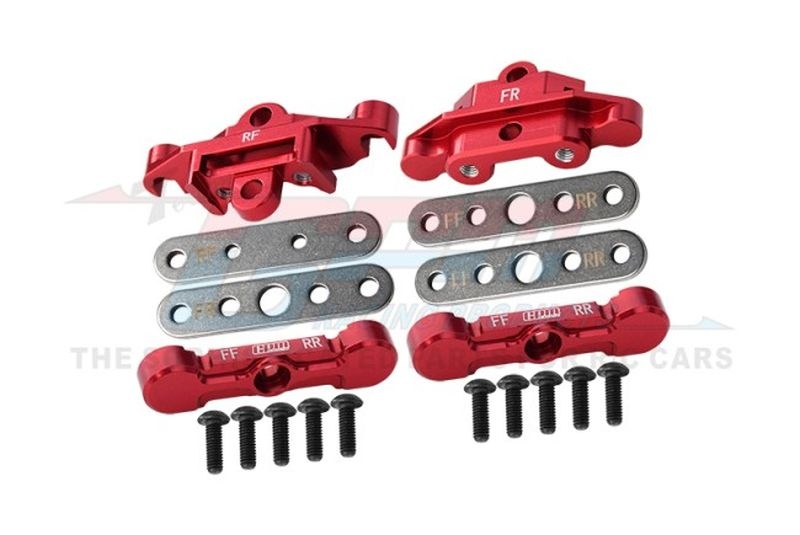 GPM Aluminium Querlenkerbefestigung unten v/h rot TRX Maxx, Maxx Slash TXMS089FRNR