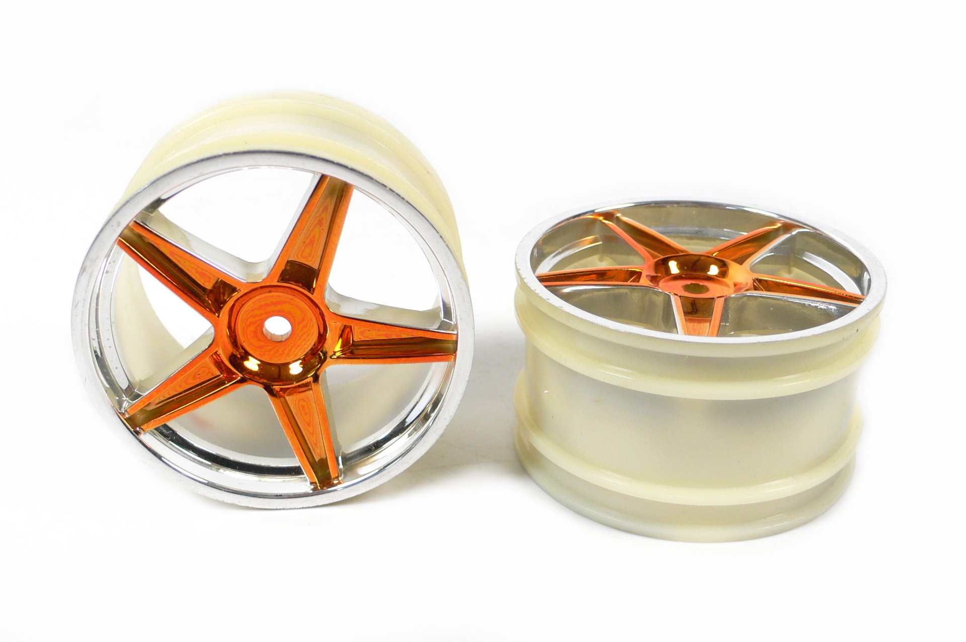 HSP Felge 2.2 hinten Chrome/Orange Buggy XSTR Booster ect. 1/10 06024