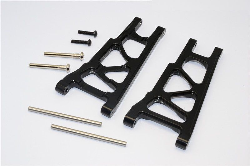 GPM Alu Querlenker unten v/h eloxiert schwarz Traxxas Slash, Stampede, Rustler, Hoss, XO-01 4x4
