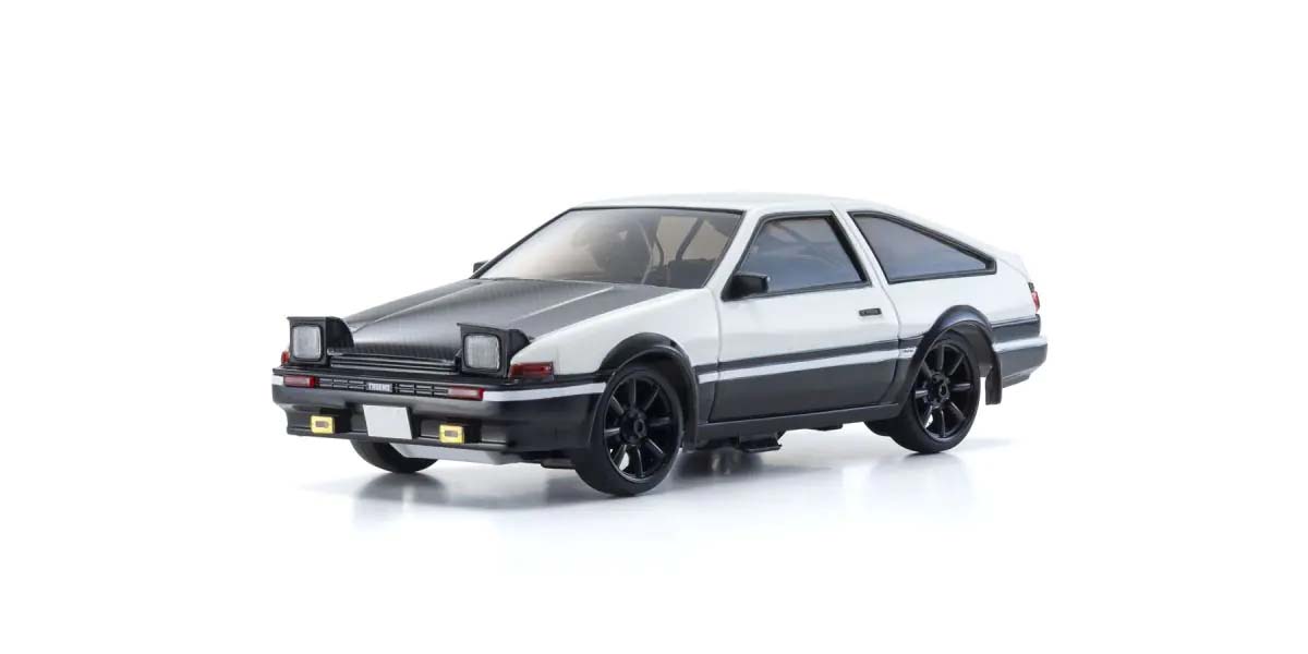 Kyosho First Mini-Z 1:28 Initial-D Sprinter Trueno AE86 WH/BK Carbon 66617A