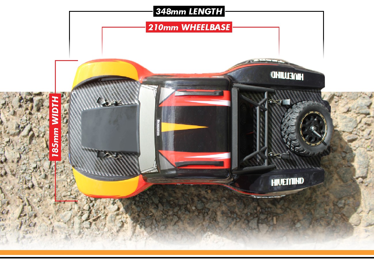 BLACKZON Viper SC Turbo 1/16 4WD Brushless SCT Rot/Orange 540275 - Abbildung 5