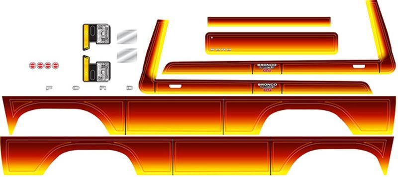 Aufkleber Bronco, sunset 8078