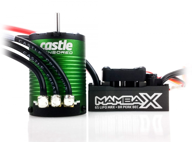 Castle MAMBA X Sensored Combo ESC 25,2V WP & 1406-6900KV 010-0155-03