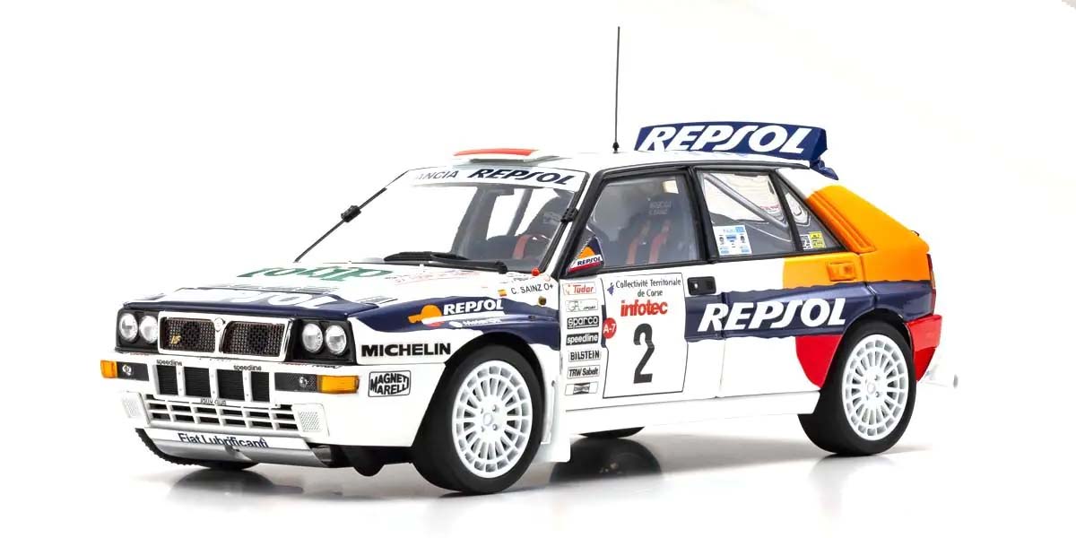 Kyosho 1:18 Lancia Delta HF Integrale Evoluzione Repsol 1993 Nr.2 08348J