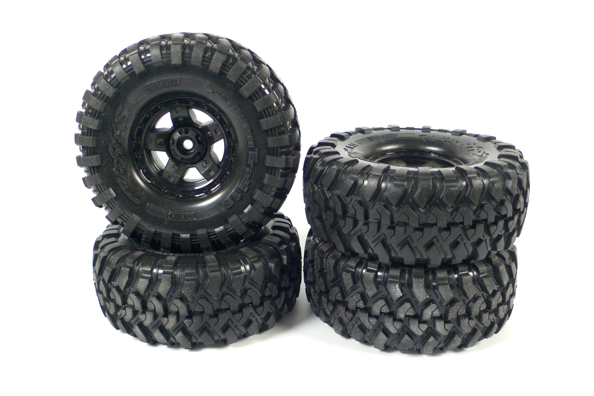 Traxxas TRX-4 Sport 1.9" Crawler Räder Satz Schwarz Reifen Felgen