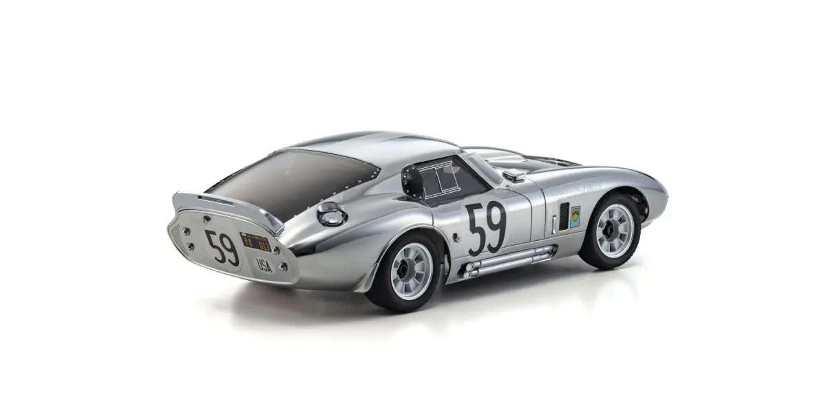 Kyosho First Mini-Z 1:28 Shelby Cobra Daytona Chrome 66611C