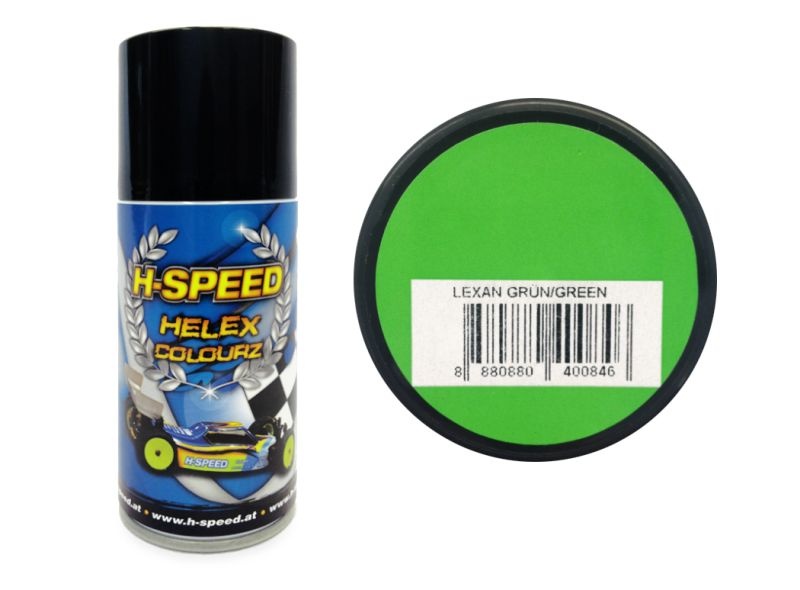 H-SPEED Lexan Spray Farbe Helex Colourz grün 150ml HSPS008